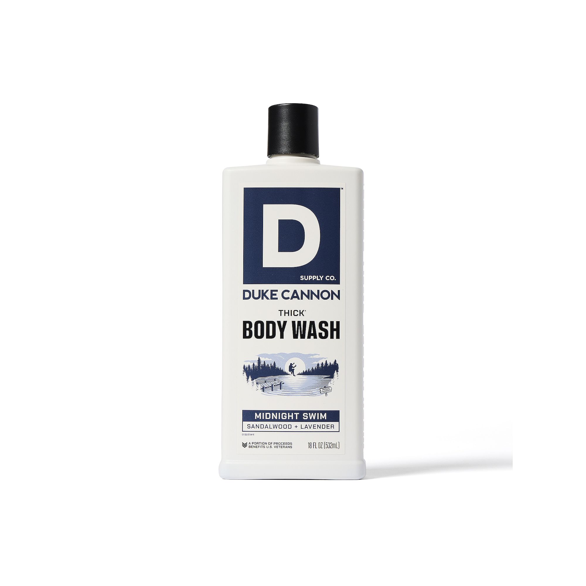 Duke Cannon Supply Co. THICK High-Viscosity Body Wash, Black Swim