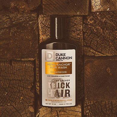 Duke Cannon Supply Co. News Anchor 2-in-1 Hair Wash - Cedarwood