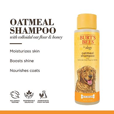 Burt's Bees for Pets Oatmeal Dog Shampoo with Colloidal Oat Flour and ...