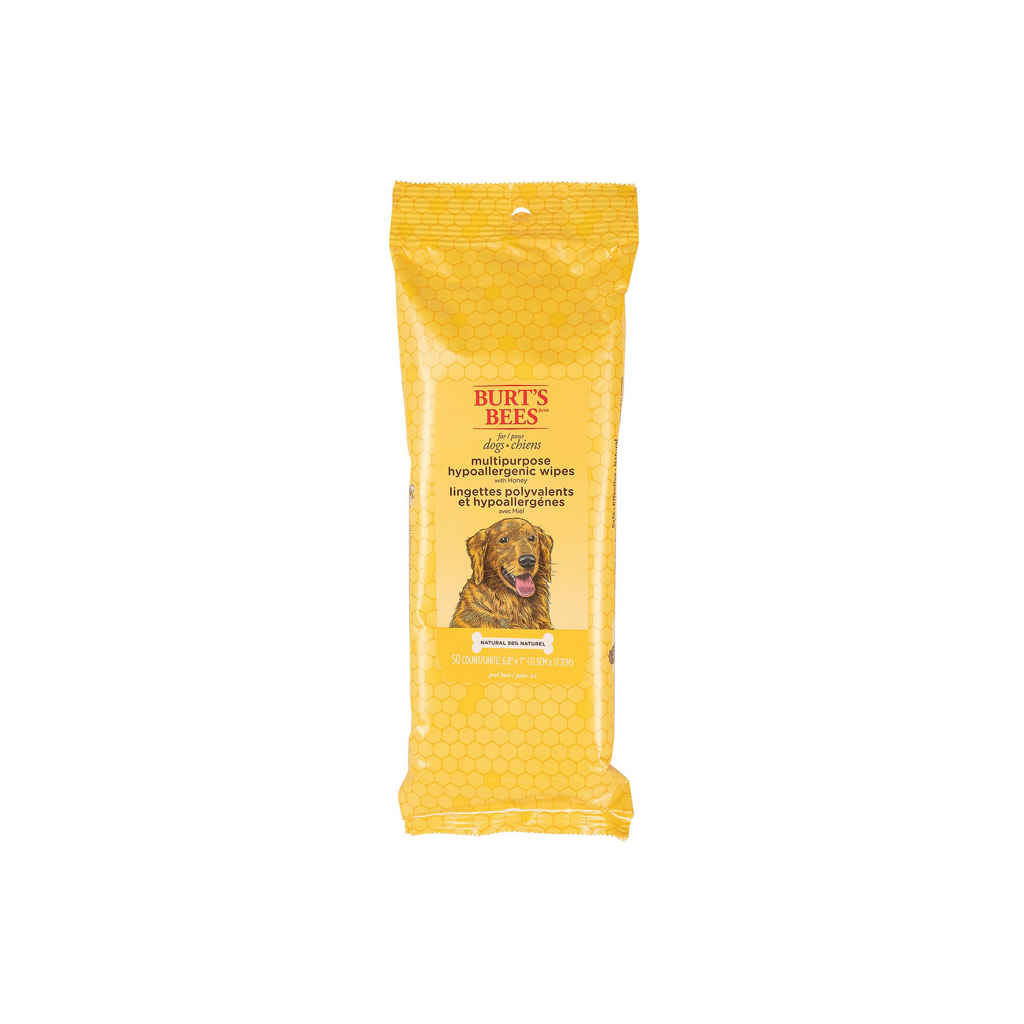 Burts Bees for Pets Dog Multipurpose Wipes with Honey