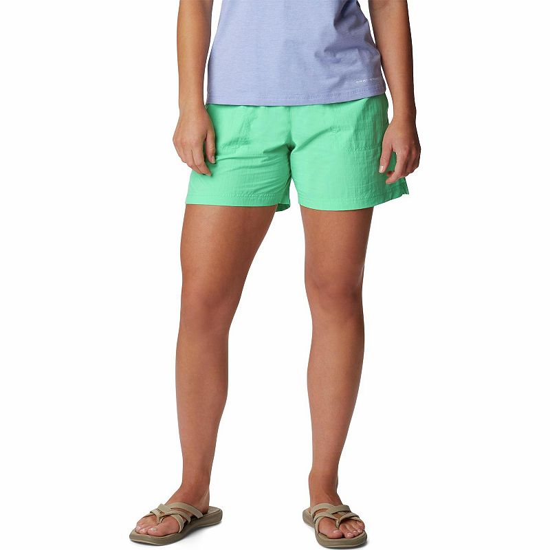 Womens Columbia Sandy River UPF 30 Shorts, Size: Small, Green
