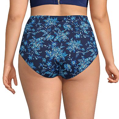 Plus Size Lands' End UPF 50 Tummy Slimming Swim Briefs