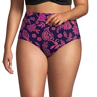 Plus Size Lands' End UPF 50 Tummy Slimming Swim Briefs