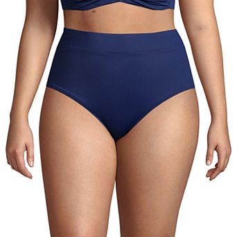 Plus Size Lands' End UPF 50 Tummy Slimming Swim Briefs