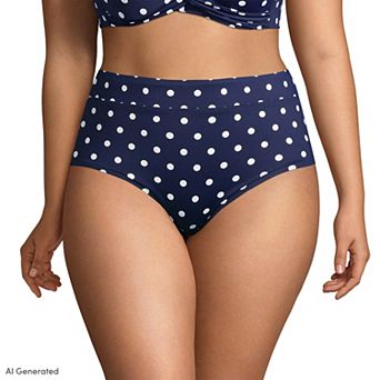 Plus Size Lands' End UPF 50 Tummy Slimming Swim Briefs