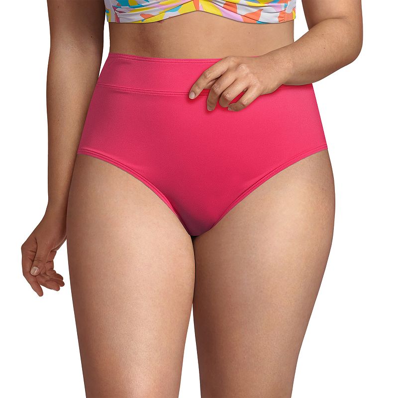 Plus Size Lands End UPF 50 Tummy Slimming Swim Briefs, Womens, Size: 16 W