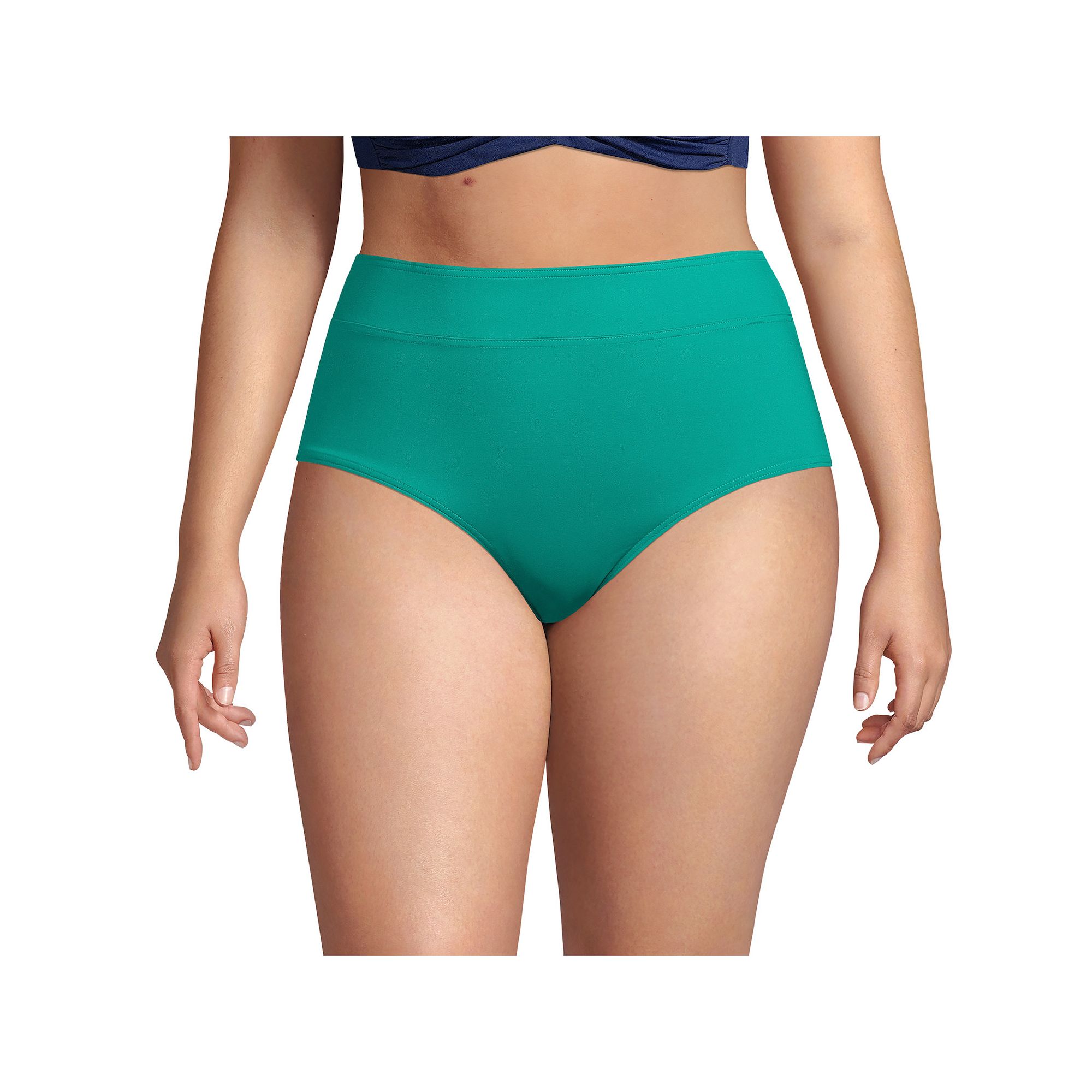 Plus Size Lands End UPF 50 Tummy Slimming Swim Briefs, Womens, Size: 26 W