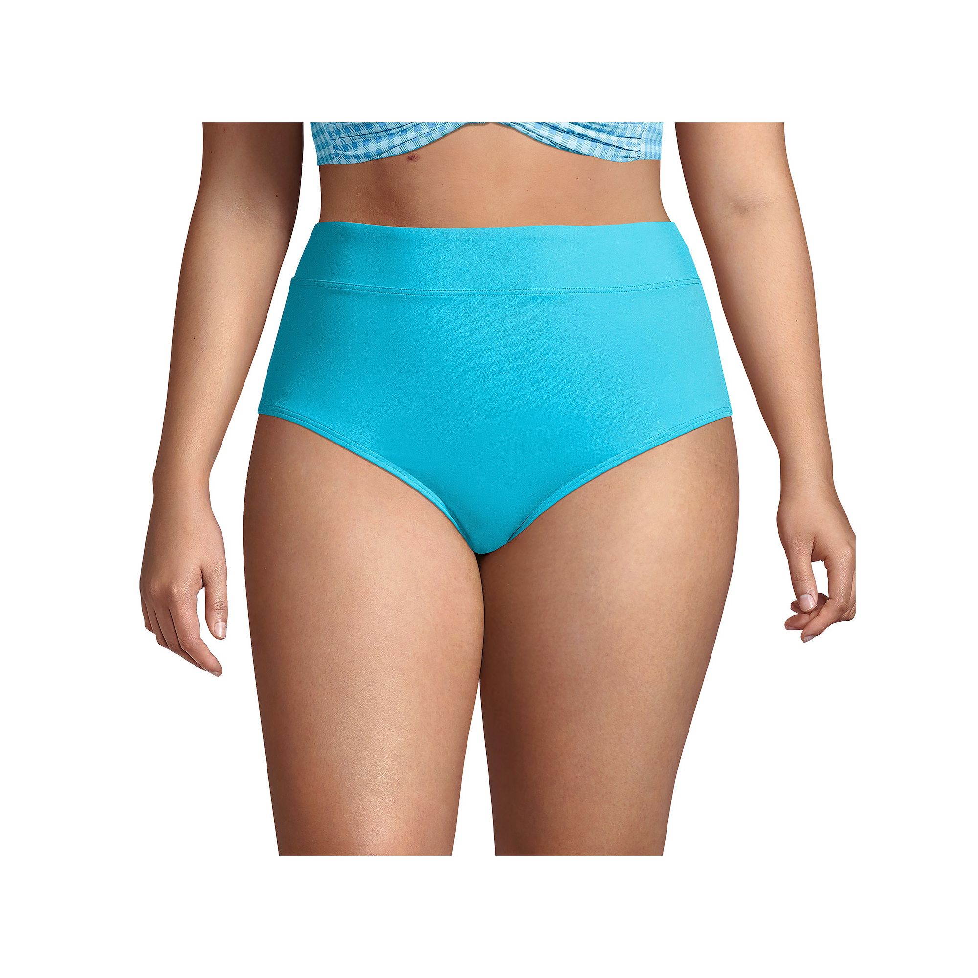 Plus Size Lands End UPF 50 Tummy Slimming Swim Briefs, Womens, Size: 16 W