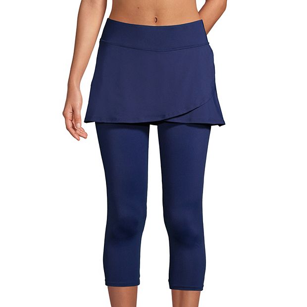 Women s Lands End Swim Skirt Capri Leggings
