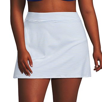 Plus Size Lands' End UPF 50 Tummy Slimmer Swim Skirt