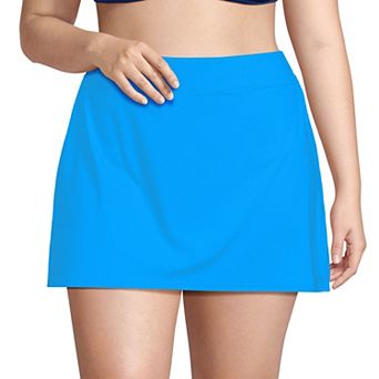 Plus Size Lands' End UPF 50 Tummy Slimmer Swim Skirt