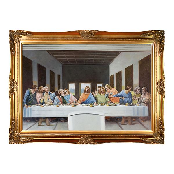 La Pastiche The Last Supper By Leonardo Da Vinci Framed Wall Art