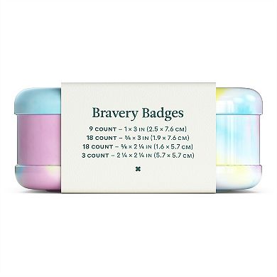 Welly Bravery Badges Tie-Dye Adhesive Bandages - 48 count