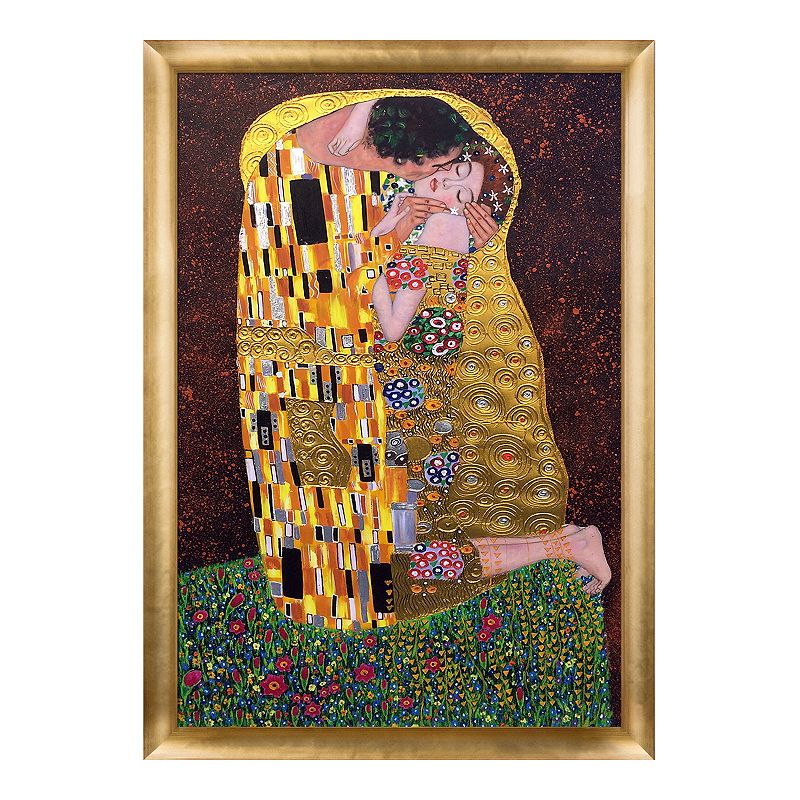 17732398 La Pastiche The Kiss by Gustav Klimt 39 Framed Wal sku 17732398