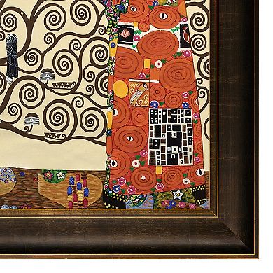 La Pastiche The Tree of Life, Stoclet Frieze, 1909 by Gustav Klimt Framed Wall Art