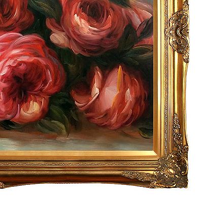La Pastiche Discarded Roses by Pierre-Auguste Renoir Framed Wall Art