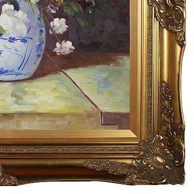 La Pastiche Grande Vase Di Fiori by Pierre-Auguste Renoir Framed Wall Art