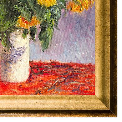 La Pastiche Sunflowers by Claude Monet Framed Wall Art
