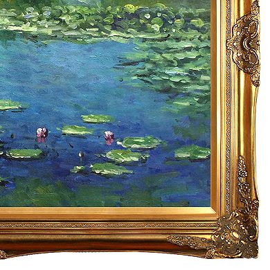La Pastiche Water Lilies Claude Monet Framed Wall Art