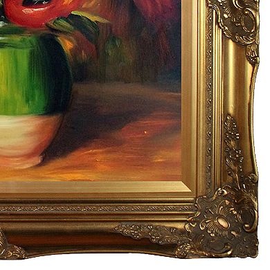 La Pastiche Tulips in a Vase Renoir Framed Wall Art
