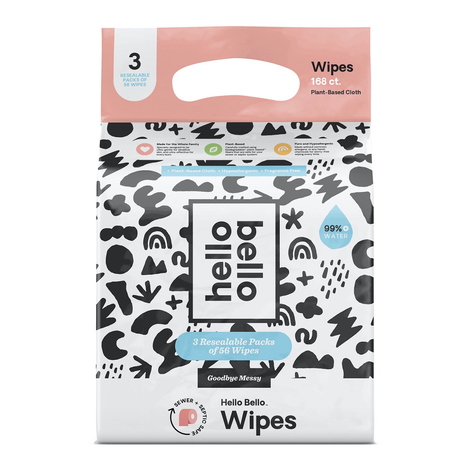 Image for Hello Bello Flushable Wipes 3-Pack at Kohl's.