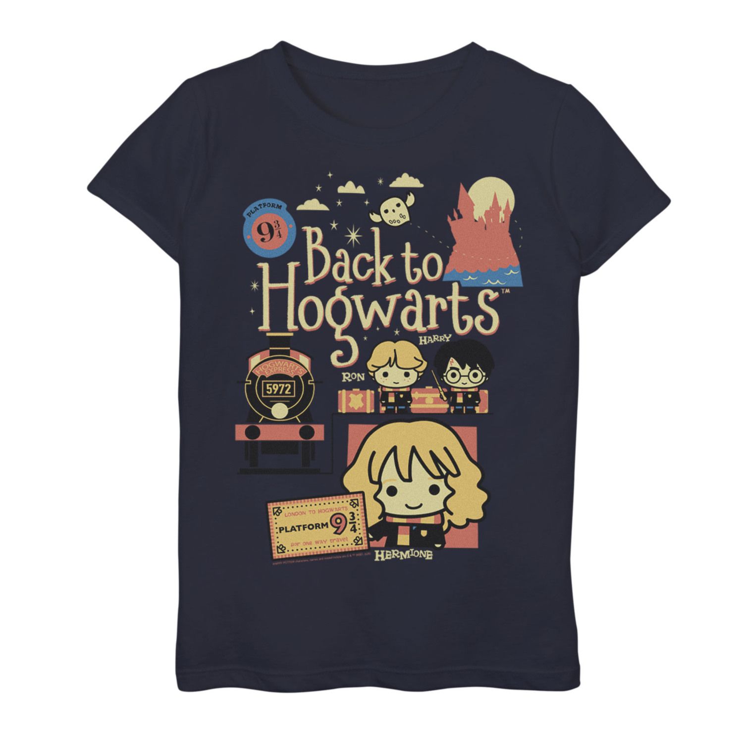 Image for Harry Potter Girls 7-16 Chibi Back To Hogwarts Graphic Tee at Kohl's.