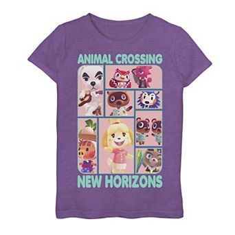 Girls 7-16 Animal Crossing New Horizons Group Box Up Graphic Tee