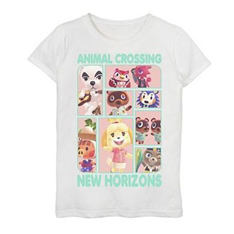Girls 7-16 Animal Crossing New Horizons Group Box Up Graphic Tee