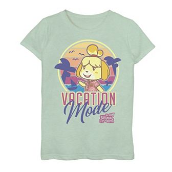 Girls 7-16 Animal Crossing New Horizons Isabelle Vacation Mode Graphic Tee
