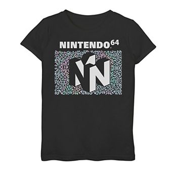 Girls 7-16 Nintendo Classic N64 Cheetah Print Logo Graphic Tee