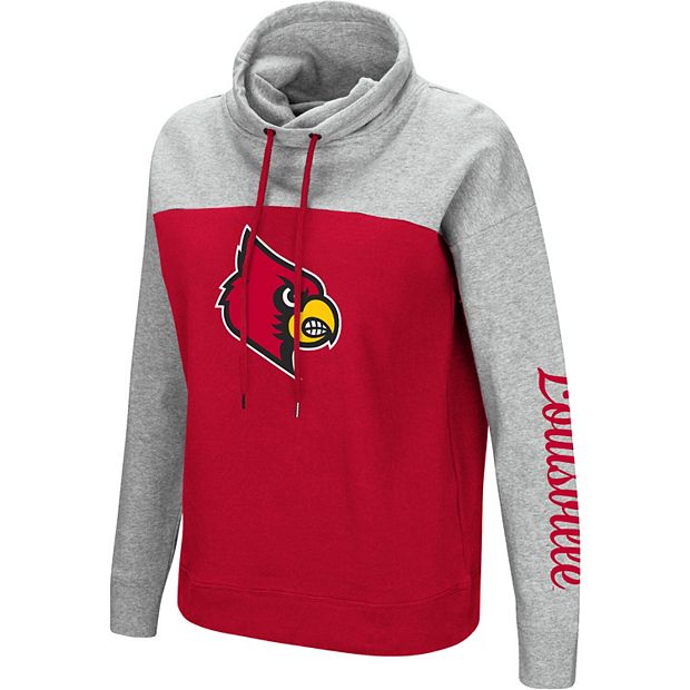 Colosseum LADIES Louisville Cardinals Red Pullover Fleece NCAA