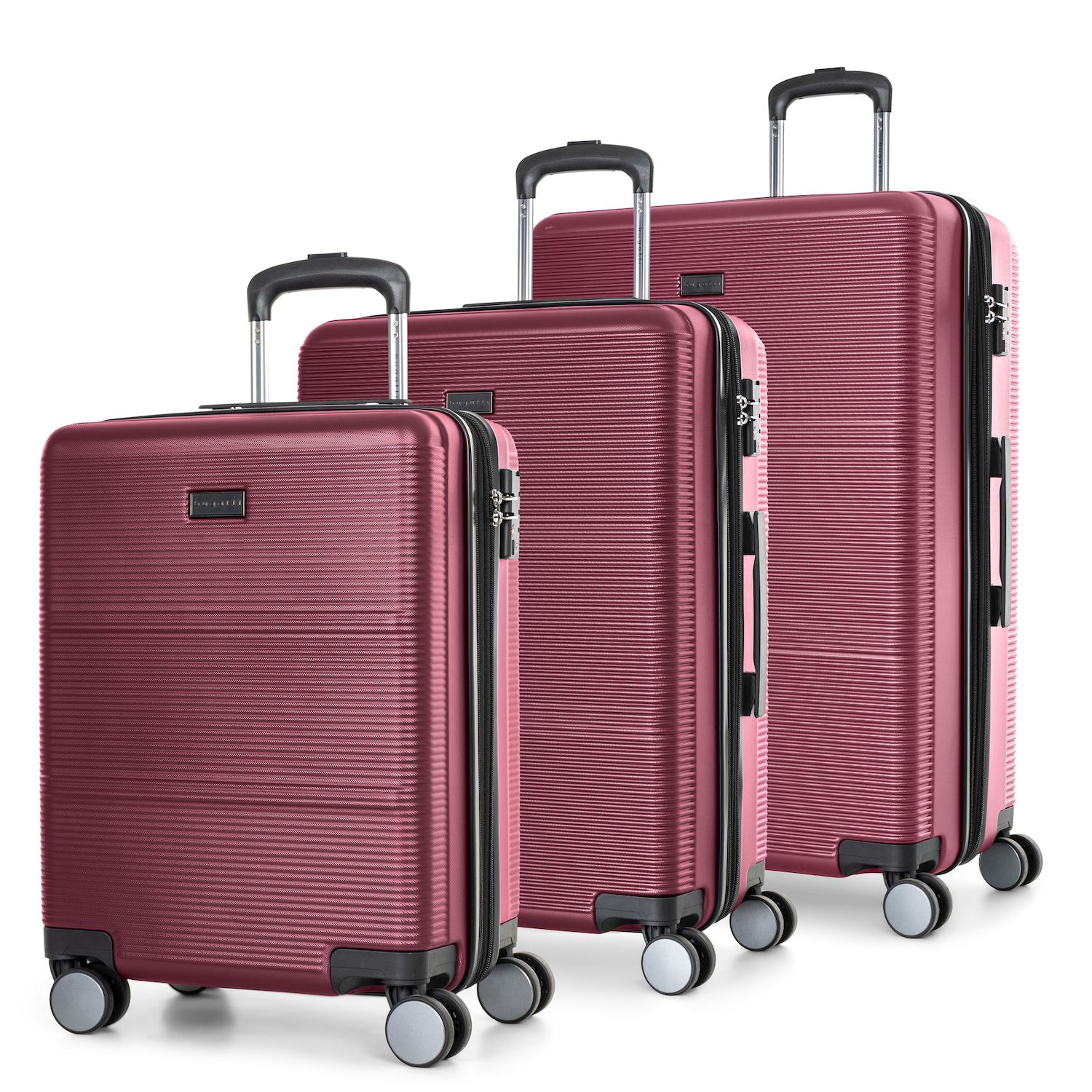 three piece suitcase