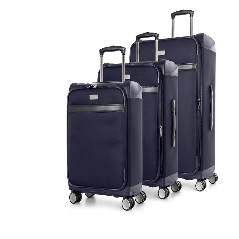 Bugatti Washington Hybrid 3-Piece Luggage Set, Blue, 3 Pc Set