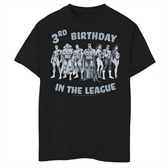 Boys 8-20 DC Comics Justice League 3rd Birthday In The League Graphic Tee