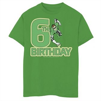 Boys 8-20 DC Comics Green Lantern 6th Birthday Hero Graphic Tee