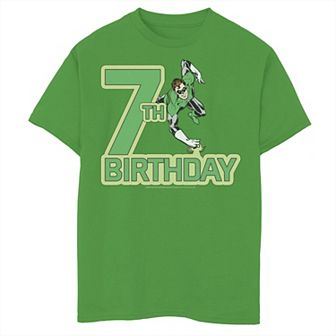 Boys 8-20 DC Comics Green Lantern 7th Birthday Hero Graphic Tee