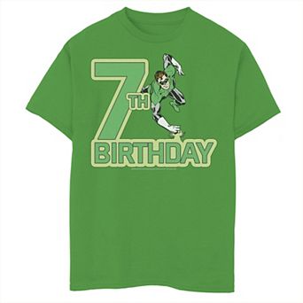 Boys 8-20 DC Comics Green Lantern 7th Birthday Hero Graphic Tee