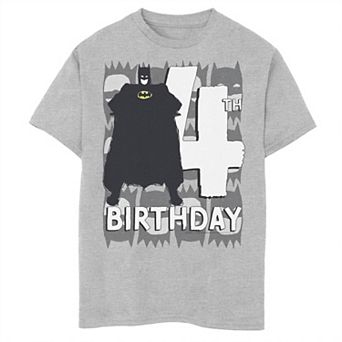 Boys 8-20 DC Comics Batman 4th Birthday Bat Graphic Tee