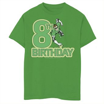 Boys 8-20 DC Comics Green Lantern 8th Birthday Hero Graphic Tee
