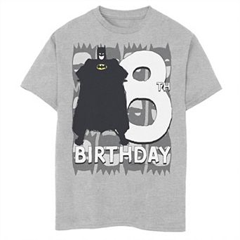 Boys 8-20 DC Comics Batman 8th Birthday Bat Graphic Tee