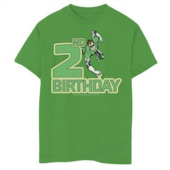 Boys 8-20 DC Comics Green Lantern 2nd Birthday Hero Graphic Tee
