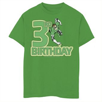 Boys 8-20 DC Comics Green Lantern 3rd Birthday Hero Graphic Tee