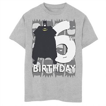 Boys 8-20 DC Comics Batman 6th Birthday Graphic Tee