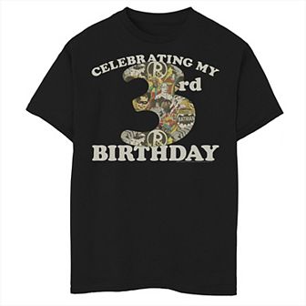 Boys 8-20 DC Comics Justice League 3rd Birthday Logo Fill Graphic Tee