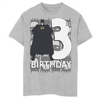 Boys 8-20 DC Comics Batman 3rd Birthday Bat Graphic Tee