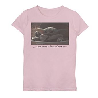 Girls 7-16 Star Wars The Mandalorian The Child aka Baby Yoda Cutest In The Galaxy Graphic Tee
