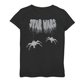 Girls 7-16 Star Wars Spooky X-Wing Logo Graphic Tee