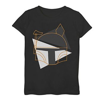 Girls 7-16 Star Wars Spooky Boba Lines Graphic Tee