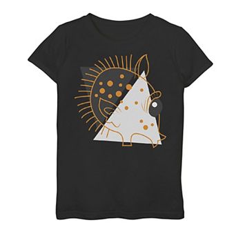 Girls 7-16 Star Wars Spooky Greedo Lines Graphic Tee