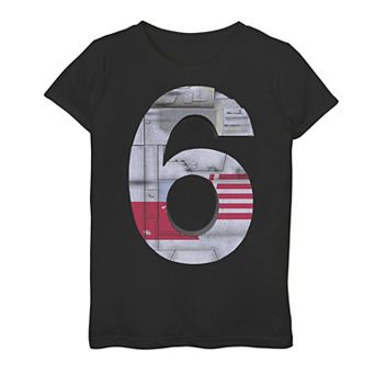 Girls 7-16 Star Wars X-Wing Sixth Birthday Graphic Tee